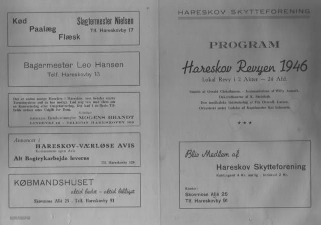 23 Program til Hareskov Revy